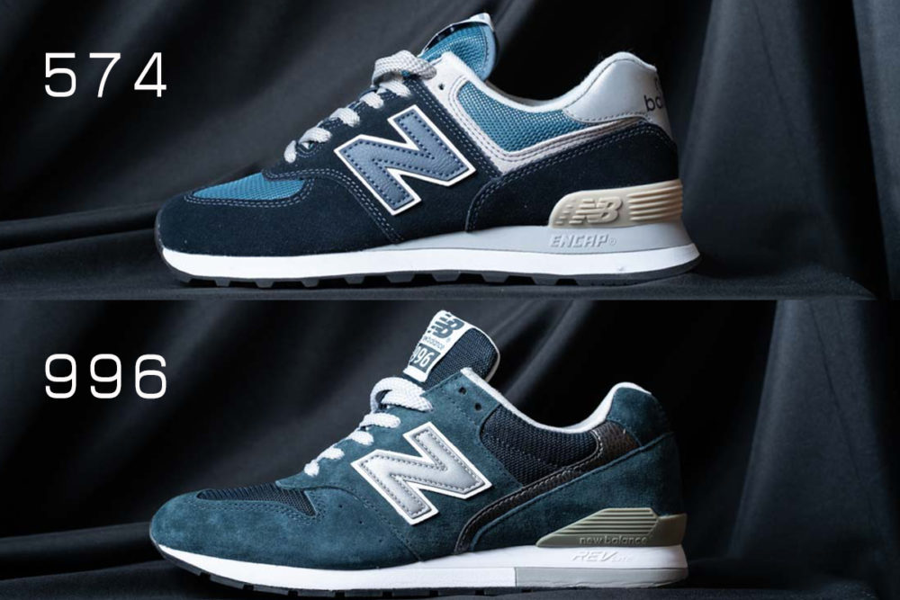 new balance 996 574 difference